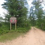 Strawberry Lake, Sands Twp., Michigan - Welcome sign